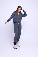 Load image into Gallery viewer, Women's Tracksuit Set Pinstripe