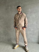 Load image into Gallery viewer, Two Piece Tracksuit Set - Plaid Casual Tracksuits TheGentlemen™