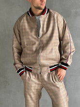 Load image into Gallery viewer, Two Piece Tracksuit Set - Plaid Casual Tracksuits TheGentlemen™
