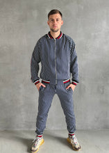Load image into Gallery viewer, Pinstripe Tracksuit Two Piece Tracksuit Set for Men TheGentlemen™