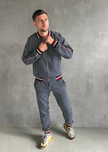 Load image into Gallery viewer, Pinstripe Tracksuit Two Piece Tracksuit Set for Men TheGentlemen™