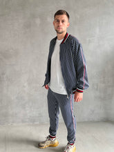Load image into Gallery viewer, Pinstripe Tracksuit Two Piece Tracksuit Set for Men TheGentlemen™