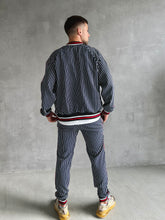 Load image into Gallery viewer, Pinstripe Tracksuit Two Piece Tracksuit Set for Men TheGentlemen™