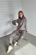 Load image into Gallery viewer, Women's Brown Checkered Colin Farrell Coach Tracksuit