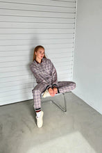 Load image into Gallery viewer, Women's Brown Checkered Colin Farrell Coach Tracksuit
