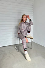 Load image into Gallery viewer, Women's Brown Checkered Colin Farrell Coach Tracksuit