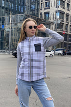 Load image into Gallery viewer, Vest demi-season, unisex, plaid Black-White