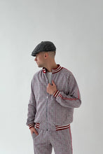 Load image into Gallery viewer, Grey Checkered Colin Farrell Coach Tracksuit TheGentlemen™
