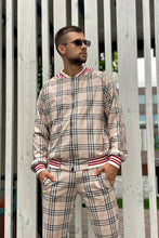 Load image into Gallery viewer, Beige Tartan Tracksuit Men's TheGentlemen™