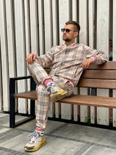 Load image into Gallery viewer, Beige Tartan Tracksuit Men's TheGentlemen™