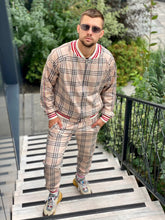 Load image into Gallery viewer, Beige Tartan Tracksuit Men's TheGentlemen™