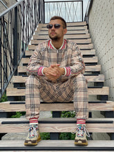 Load image into Gallery viewer, Beige Tartan Tracksuit Men's TheGentlemen™