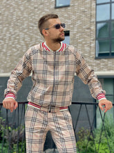 Load image into Gallery viewer, Beige Tartan Tracksuit Men's TheGentlemen™
