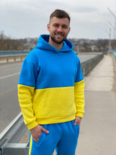 Load image into Gallery viewer, Men's Blue-Yellow Tracksuit Fleece TheGentlemen™