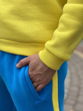 Load image into Gallery viewer, Men's Blue-Yellow Tracksuit Fleece TheGentlemen™