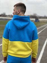Load image into Gallery viewer, Men's Blue-Yellow Tracksuit Fleece TheGentlemen™