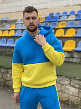 Load image into Gallery viewer, Men's Blue-Yellow Tracksuit Fleece TheGentlemen™