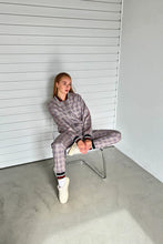 Load image into Gallery viewer, Women&#39;s Brown Checkered Colin Farrell Coach Tracksuit
